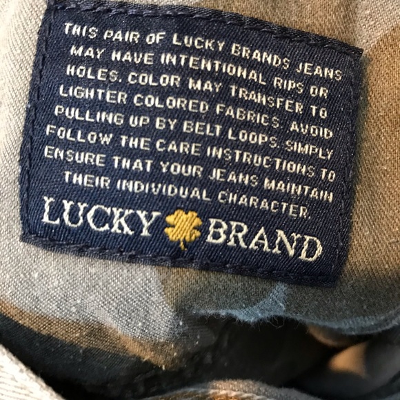 Lucky Brand Beige Brown Grey Jeans Men’s 36 X 32 - Picture 5 of 7